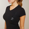 Ariat Womens Vertical Logo SS T-Shirt Black