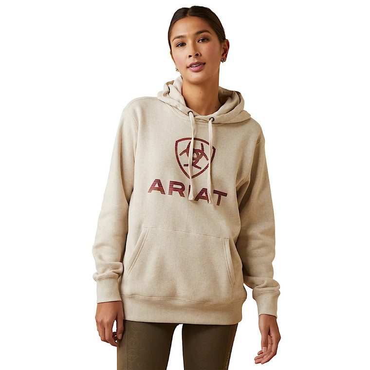 Ariat Womens REAL Ombre Shield Hood - Oatmeal Heather