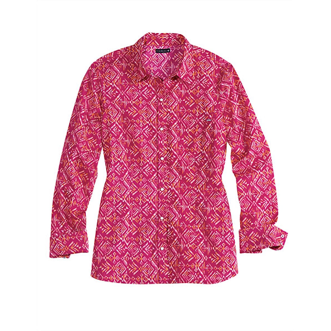 Tin Haul Women's Aztec Print Snap Western Shirt - Pink