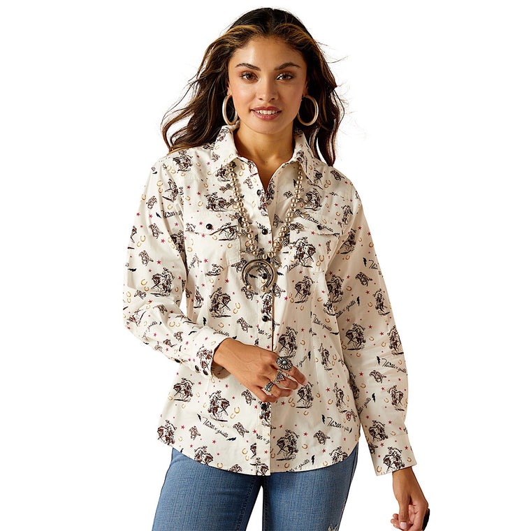 Ariat Women's Thrills N Spills Shirt - Thrilling Print