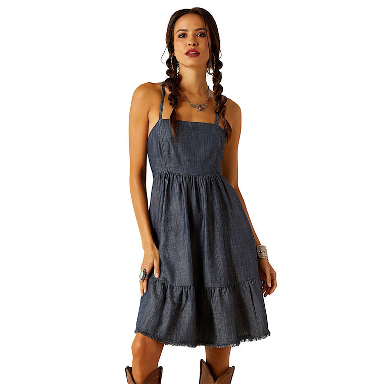 Ariat Women's Calico Dress - Indigo Rinse