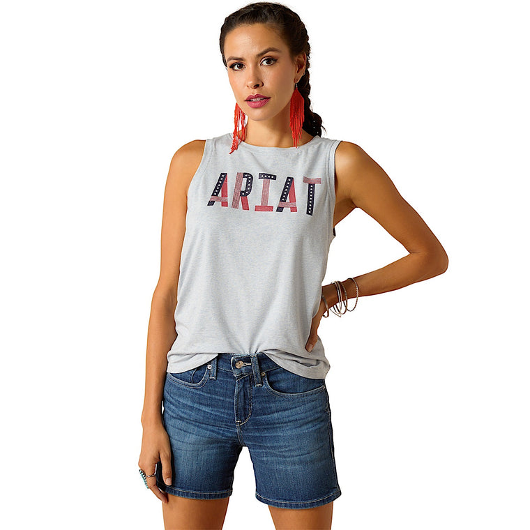 Ariat Women's Pride Tank - Chambray Blue