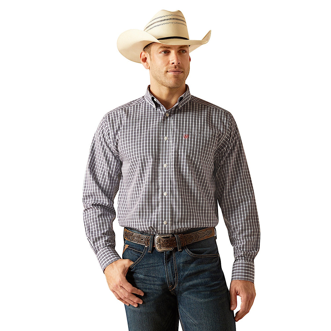 Ariat Men's Wrinkle Free Walker Classic Fit Shirt - Skyway