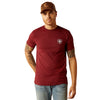 Ariat Men's Eagle And Snake T-Shirt - Crimson Black Heather