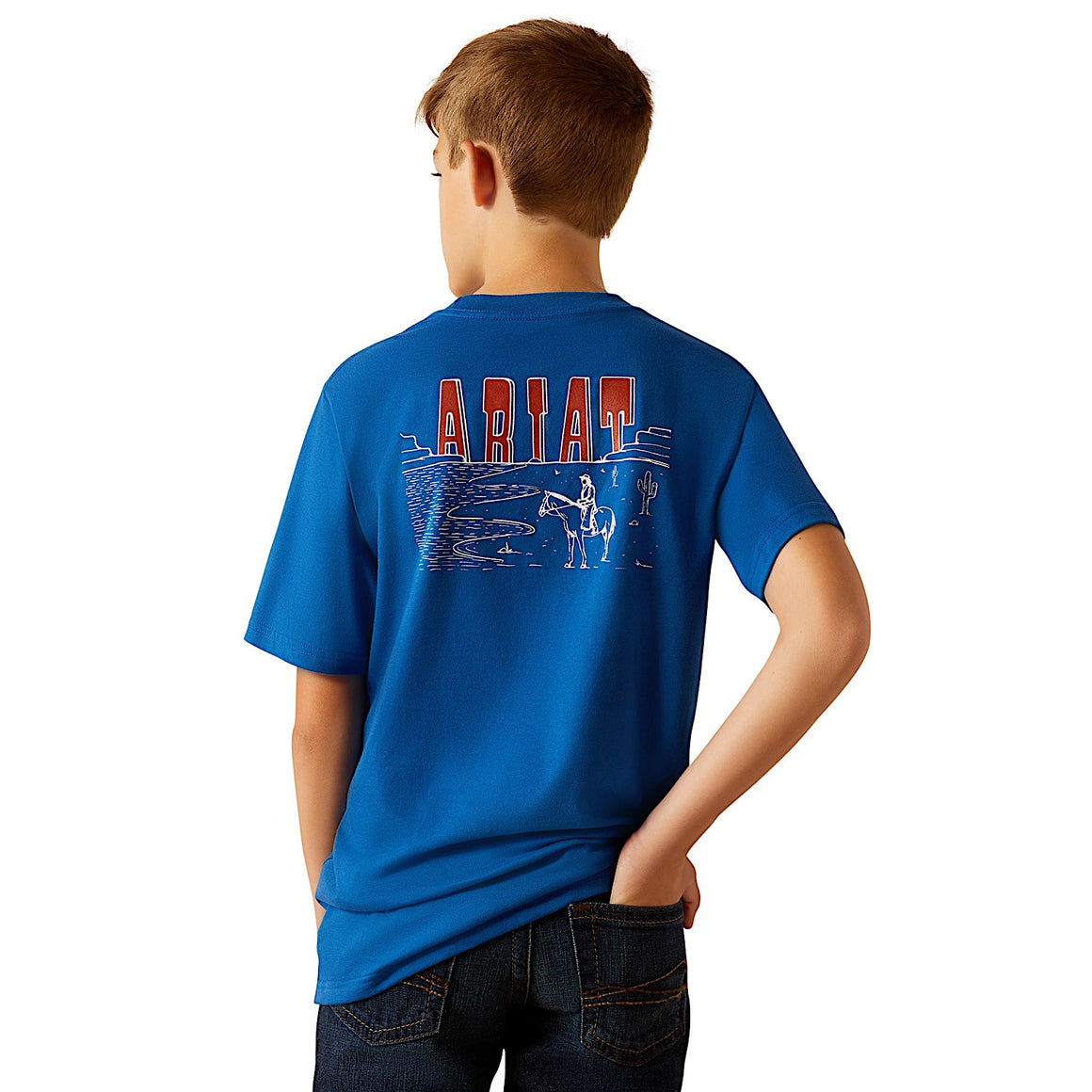 Ariat Kid's Horizon Oasis T-Shirt - Royal Blue