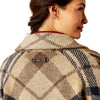 Ariat Women's Ballston Cardigan - Oatmeal Plaid