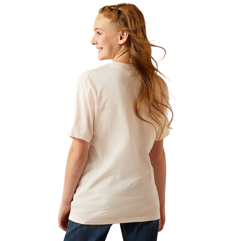 Ariat Girl’s Wild West Rodeo T Shirt Pink Tint