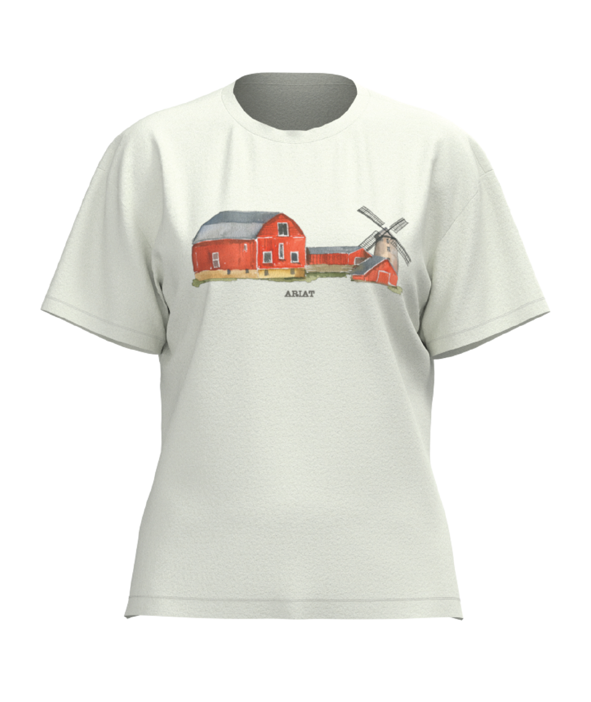 Ariat Womens Better Farms T Shirt - Antique White