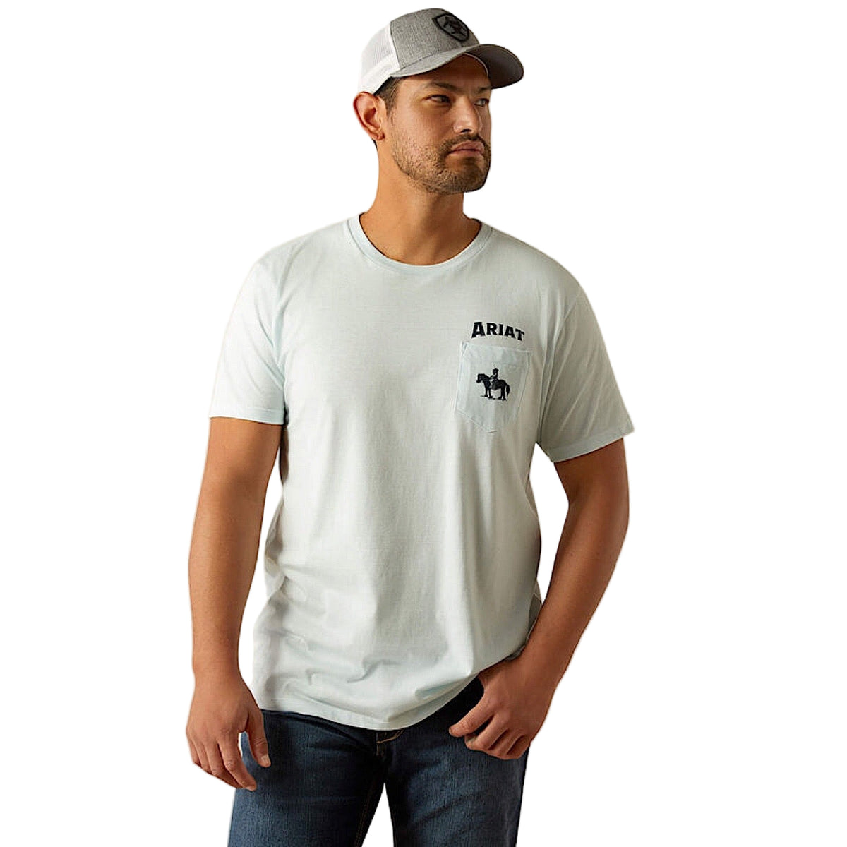 Ariat Men’s Echo Valley T-Shirt - Quiet Tide