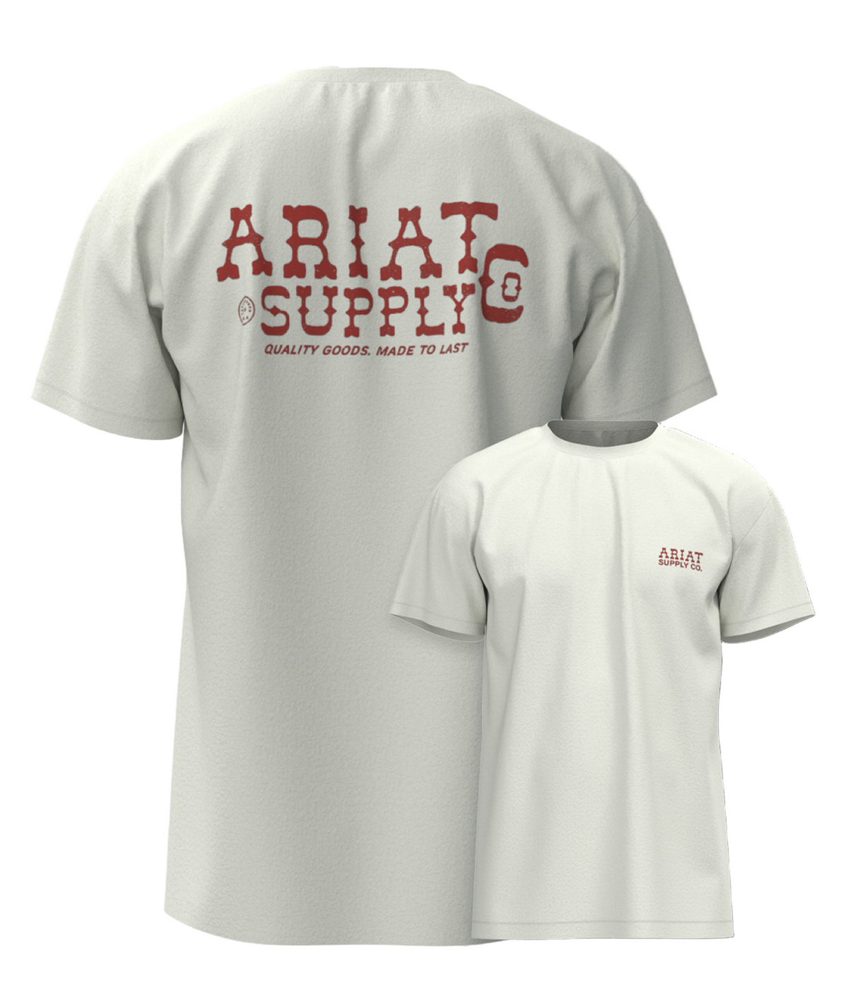 Ariat Mens Supply Co. Short Sleeve T Shirt - Natural