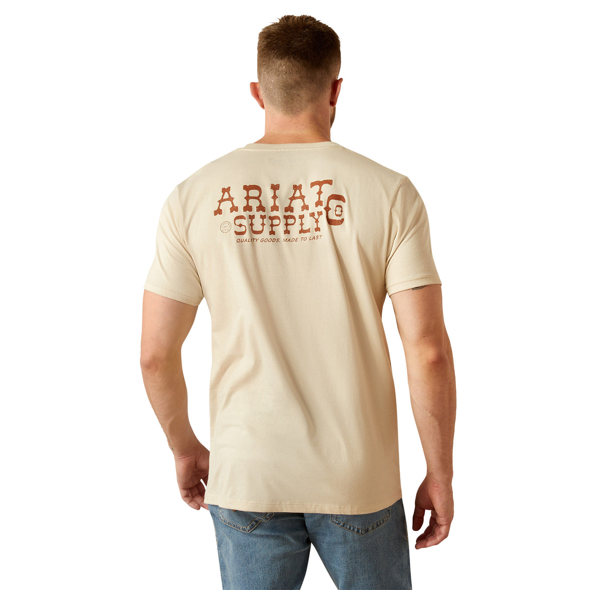 Ariat Mens Supply Co. Short Sleeve T Shirt - Natural