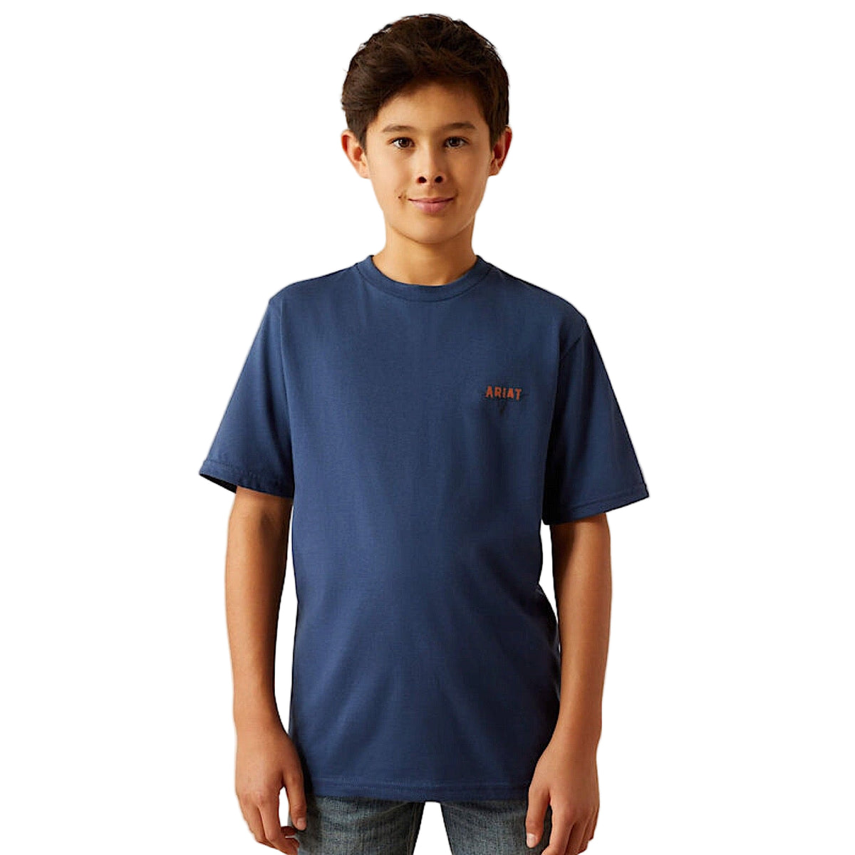 Ariat Boy’s Ranch Tough T Shirt Space Blue