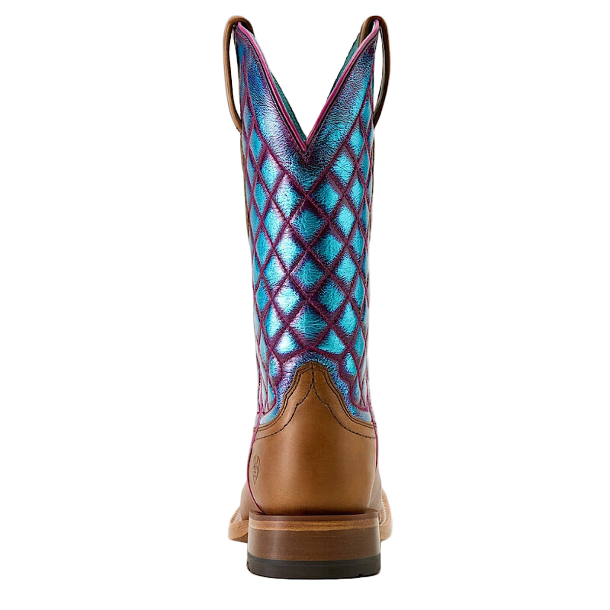 Ariat Womens Frontier Wittman Wide Square Toe Western Boot - Shades of Grain / Iridescent Lagoon