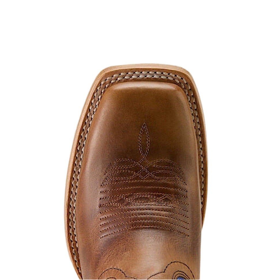 Ariat Womens Frontier Wittman Wide Square Toe Western Boot - Shades of Grain / Iridescent Lagoon