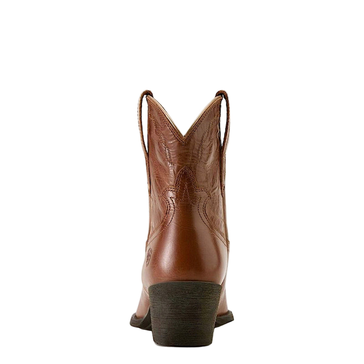 Ariat Womens Maggie J Toe Heeled Western Shortie Boot - Brown Aged Sienna