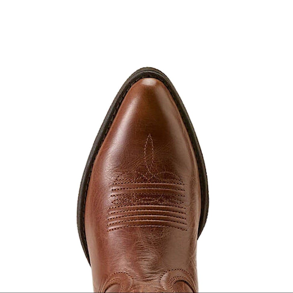 Ariat Womens Maggie J Toe Heeled Western Shortie Boot - Brown Aged Sienna