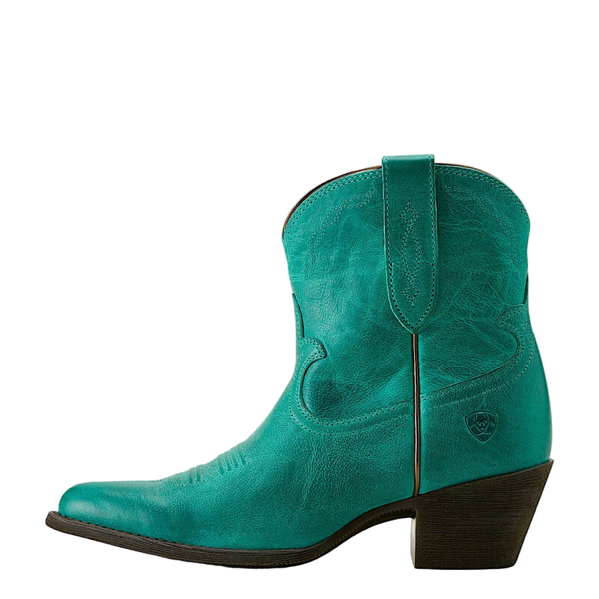 Ariat Womens Maggie J Toe Heeled Western Shortie Boot - Deep Turquoise