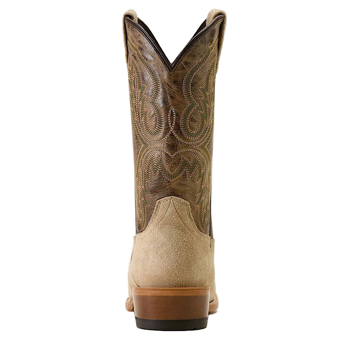 Ariat Mens Futurity Cashout Narrow Cutter Toe Cowboy Boot - Bone Roughout / Bitter Chocolate