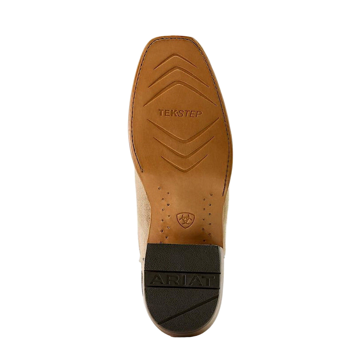 Ariat Mens Futurity Cashout Narrow Cutter Toe Cowboy Boot - Bone Roughout / Bitter Chocolate