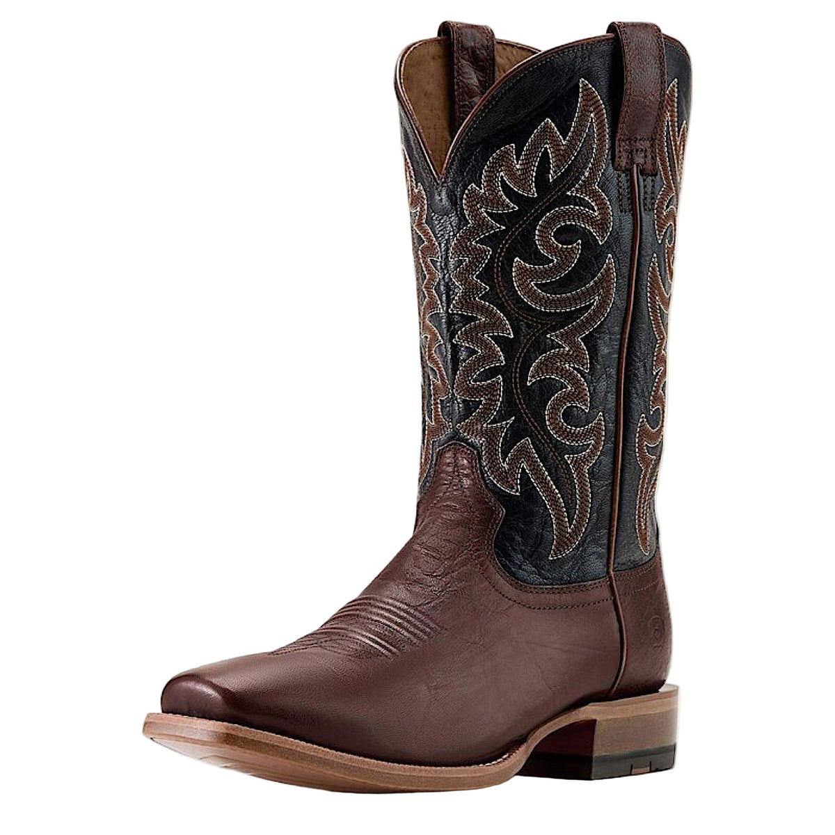 Ariat Mens Highbluff Square Toe Cowboy Boot - Hickory Smoke / Bayou Black