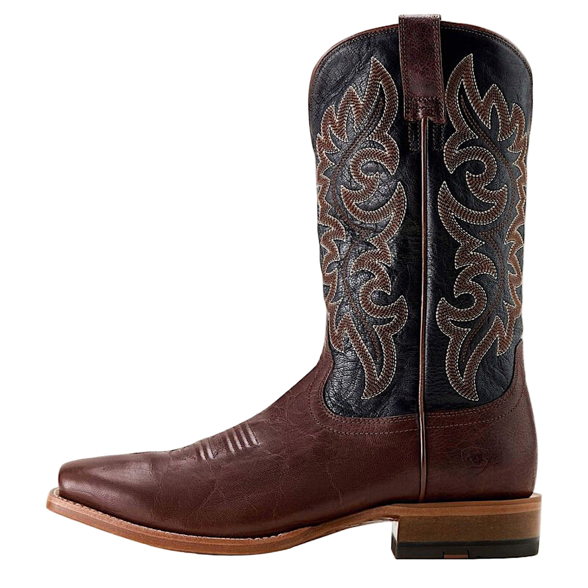 Ariat Mens Highbluff Square Toe Cowboy Boot - Hickory Smoke / Bayou Black