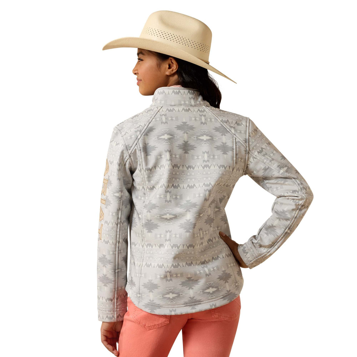 Ariat Girl's Logo Softshell Jacket - Neutral Southwest