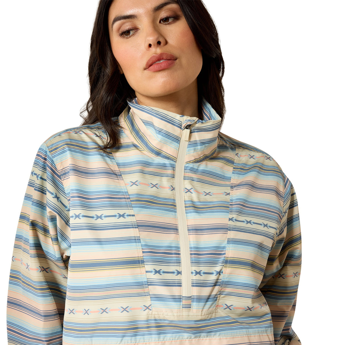 Ariat Women's Whisper Pullover Jacket - Sunset Serape Stripe