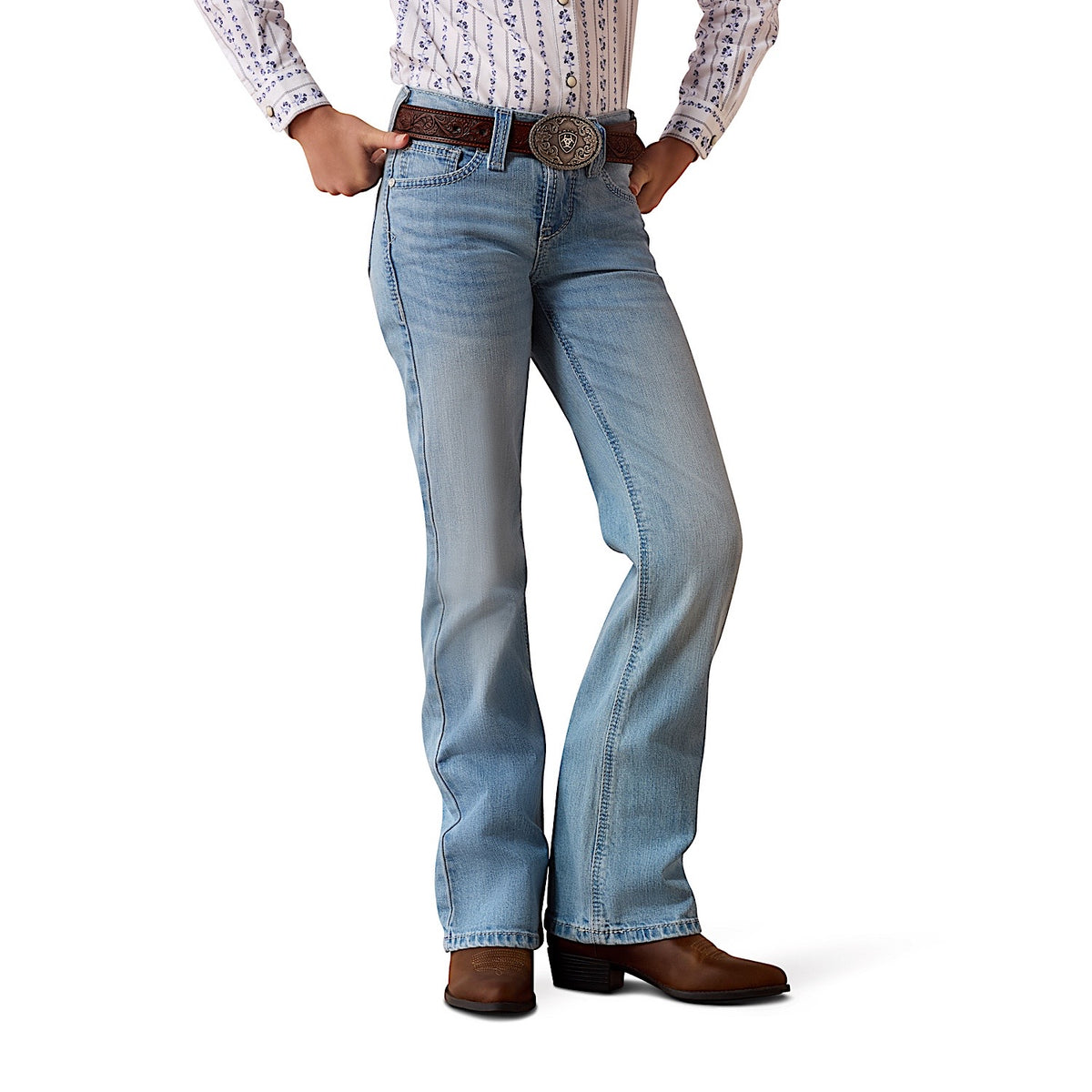 Ariat Girl's Sherry Boot Cut Jeans - Porto