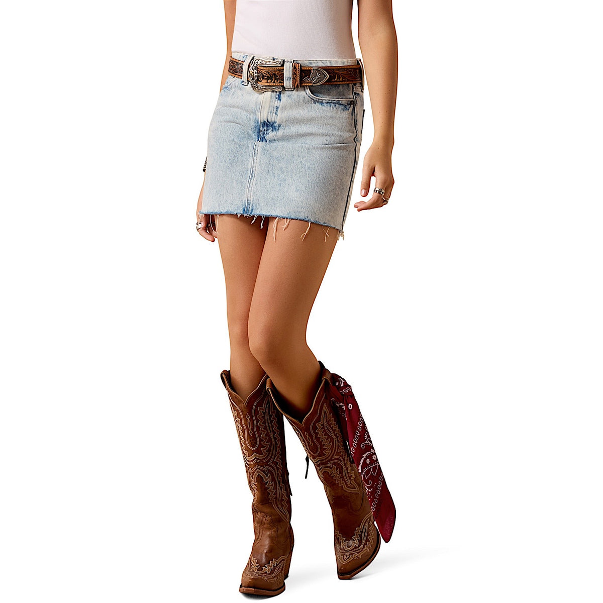Ariat Women's Cowgirl Denim Mini Skirt - Florence