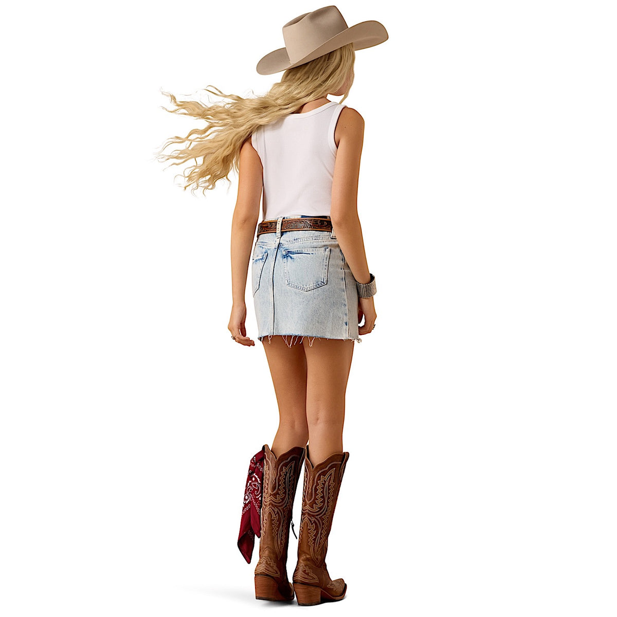 Ariat Women's Cowgirl Denim Mini Skirt - Florence