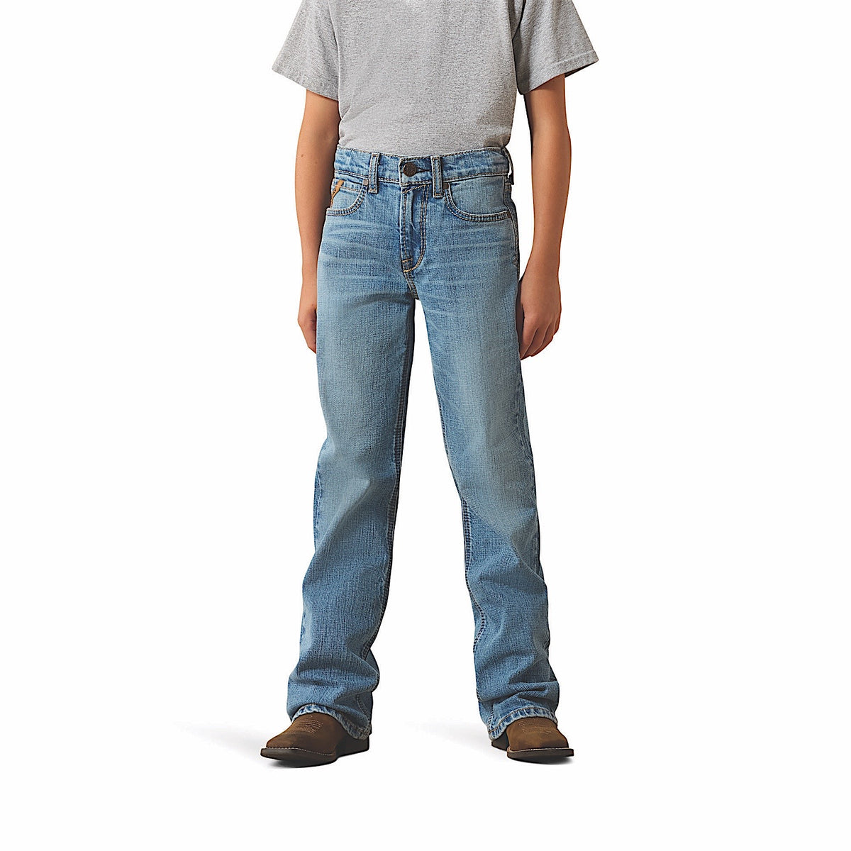 Ariat Boy's B4 Relaxed Palmer Boot Cut Jeans - Barton