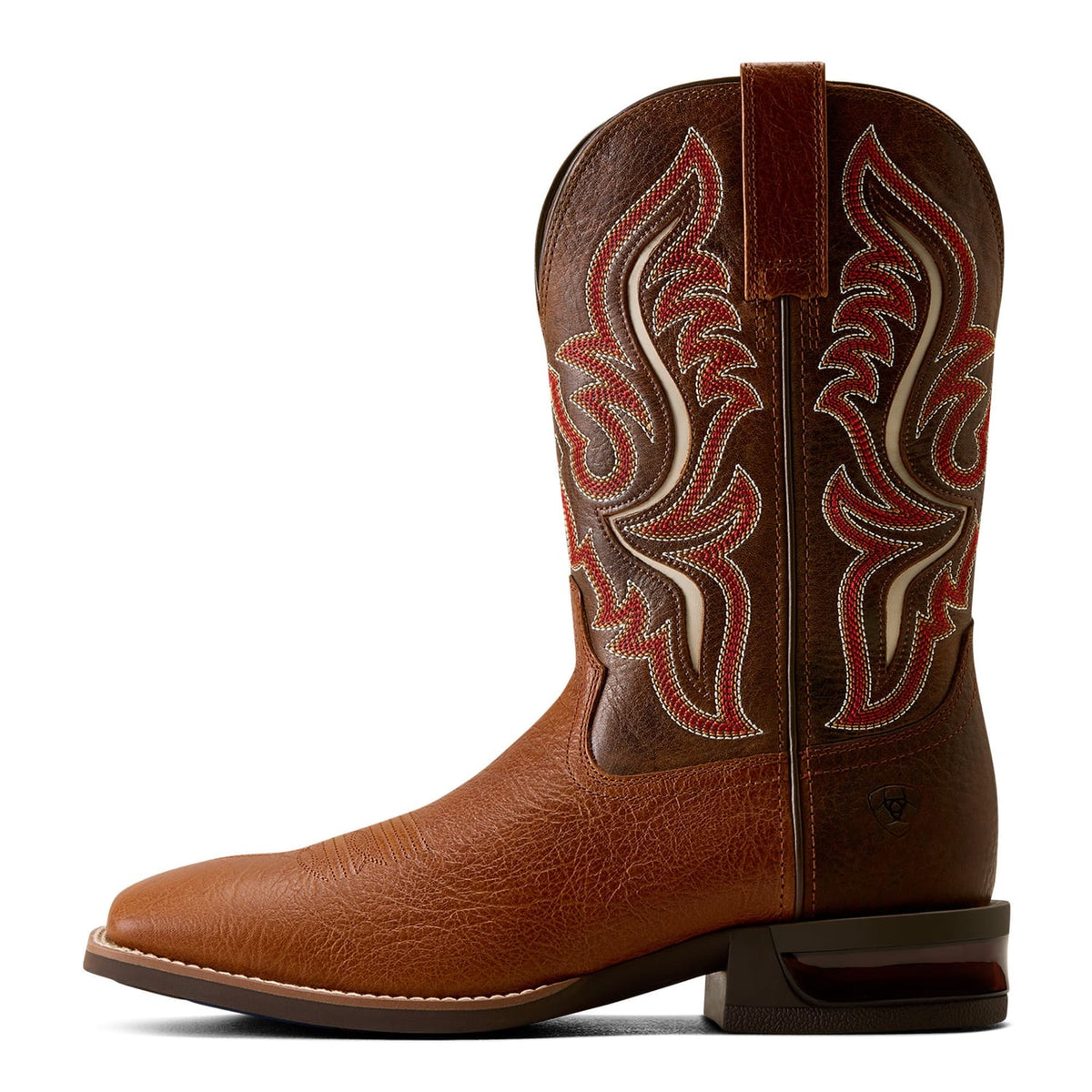 Ariat Men's Conquer Wide Square Toe Cowboy Boot - Red Oak/Deep Forest Brown