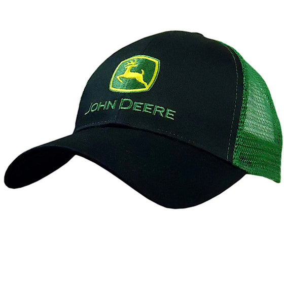 John Deere Patch Logo Cap - Black & Green