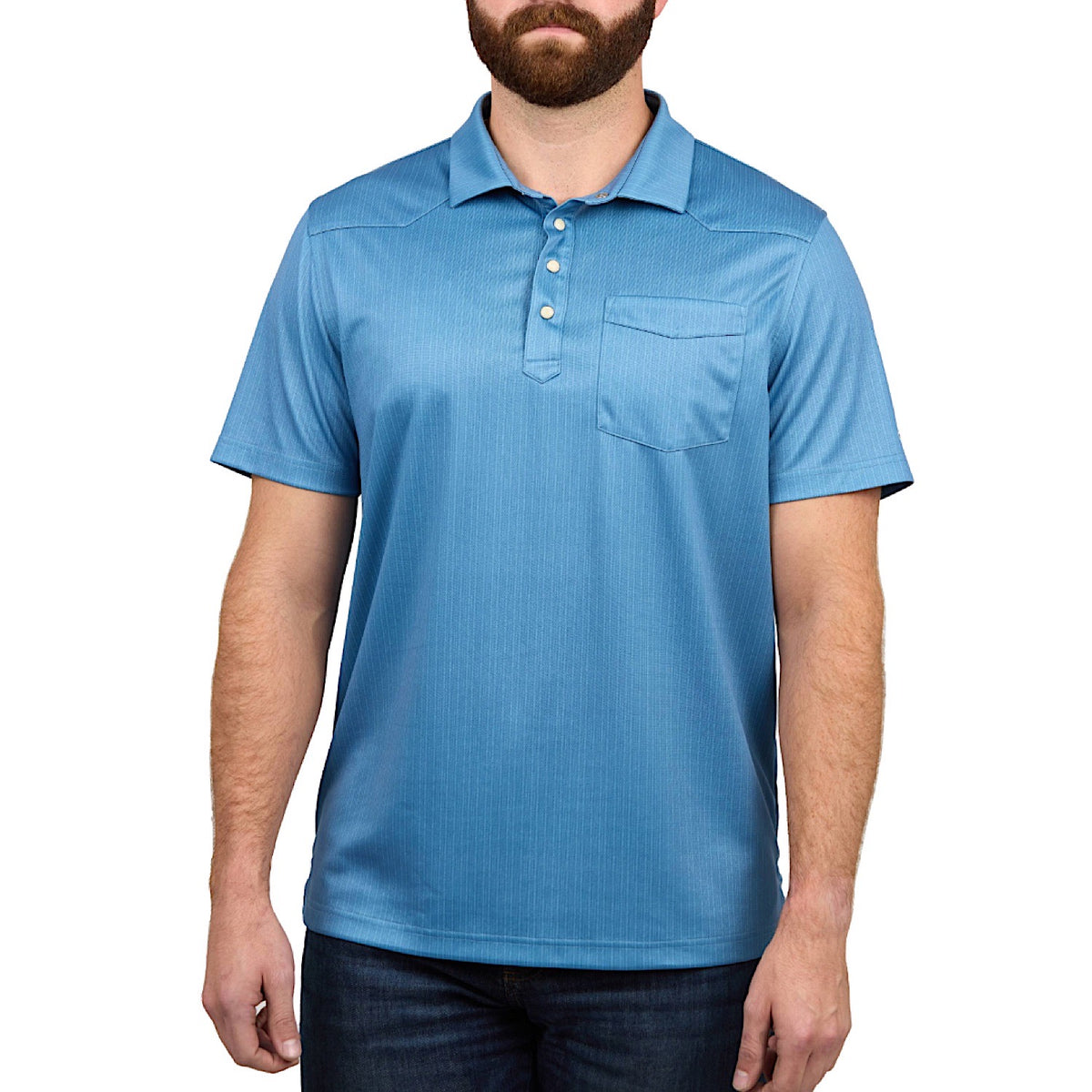 GameGuard Men's Palo Duro Polo - Off-Road Blue