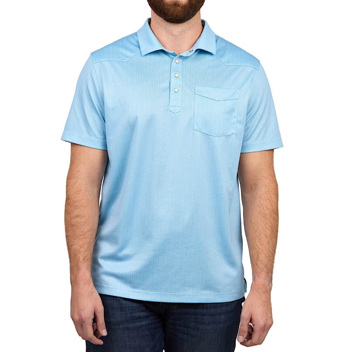 GameGuard Men's Palo Duro Polo - Rain Water