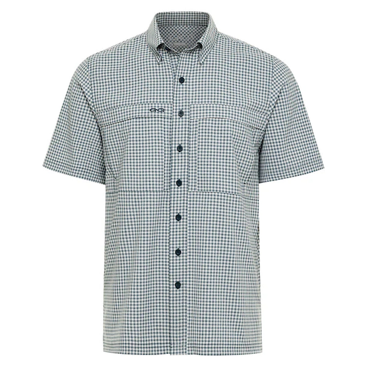 GameGuard Men’s Shirt Short Sleeve Button Down - Oceanic TekCheck