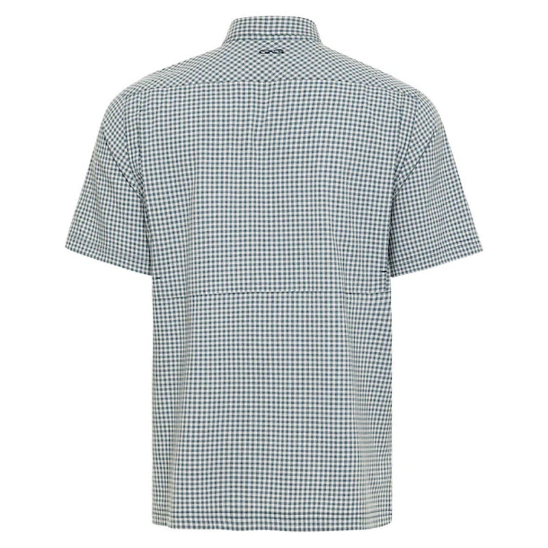 GameGuard Men’s Shirt Short Sleeve Button Down - Oceanic TekCheck