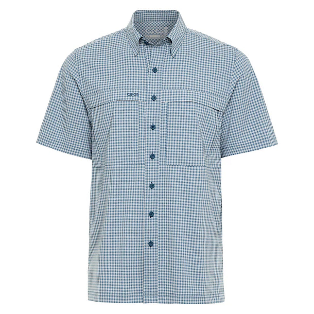 GameGuard Men’s Shirt Short Sleeve Button Down - Wahoo TekCheck