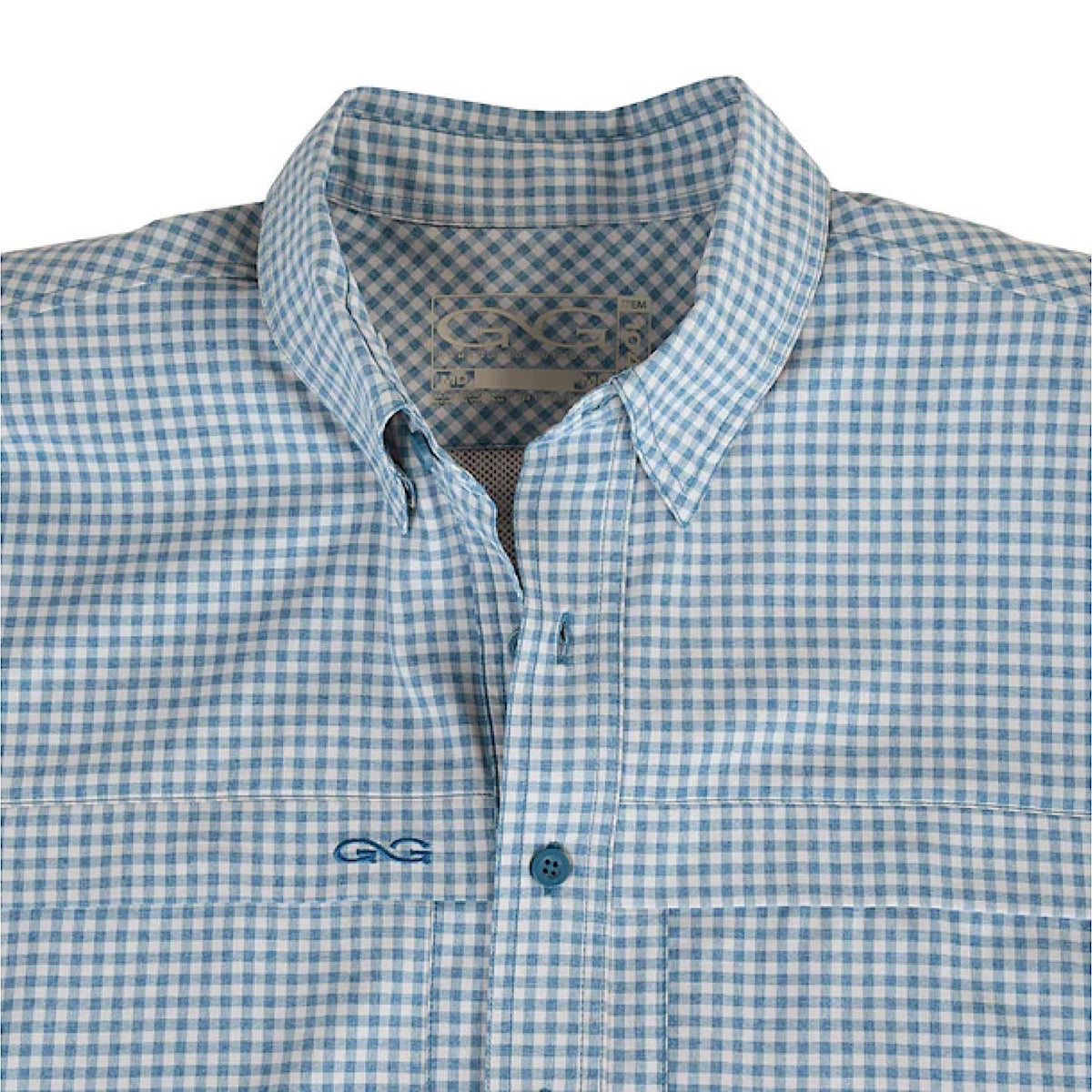 GameGuard Men’s Shirt Short Sleeve Button Down - Wahoo TekCheck