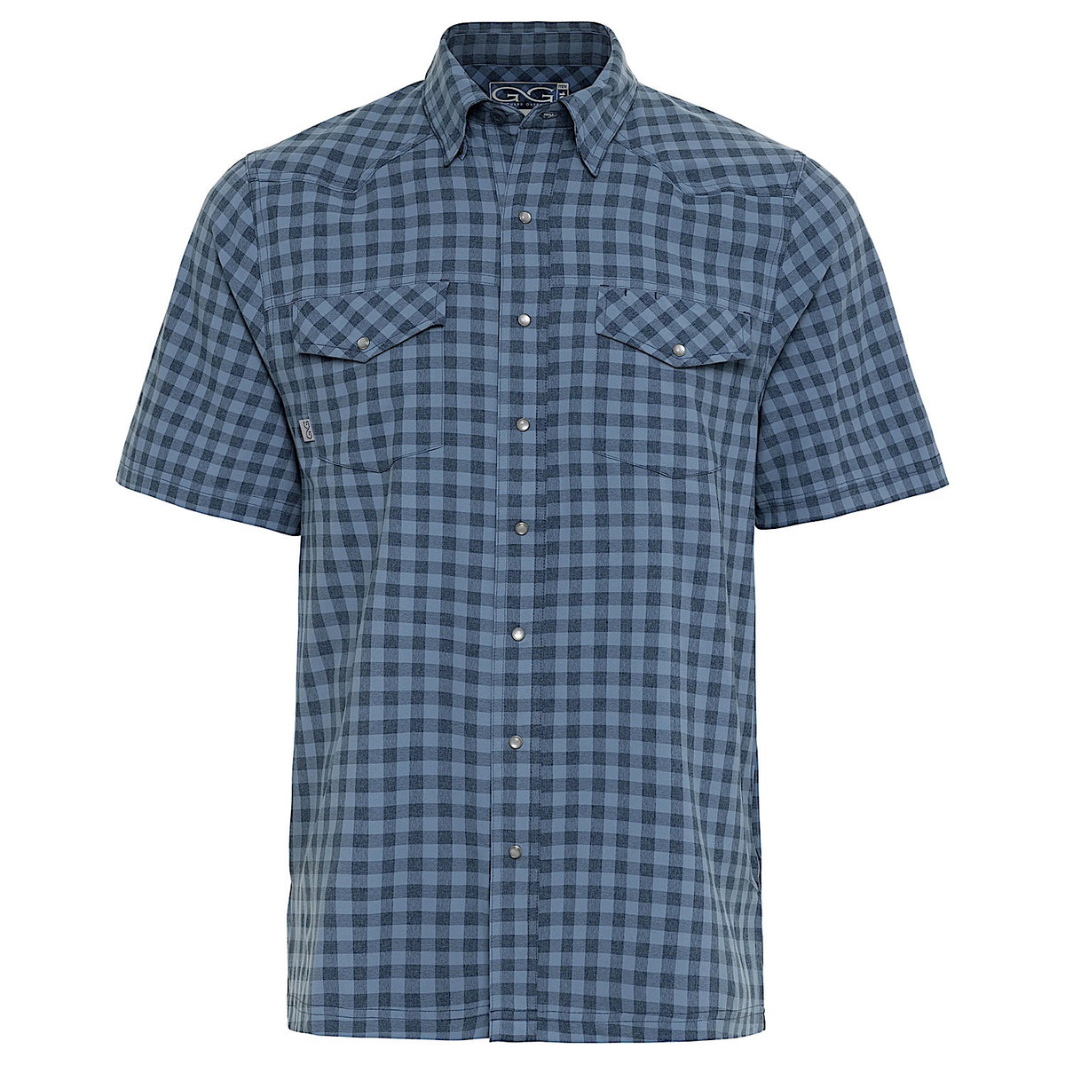 GameGuard Men's Short Sleeve Pearl Snap Shirt - Slate