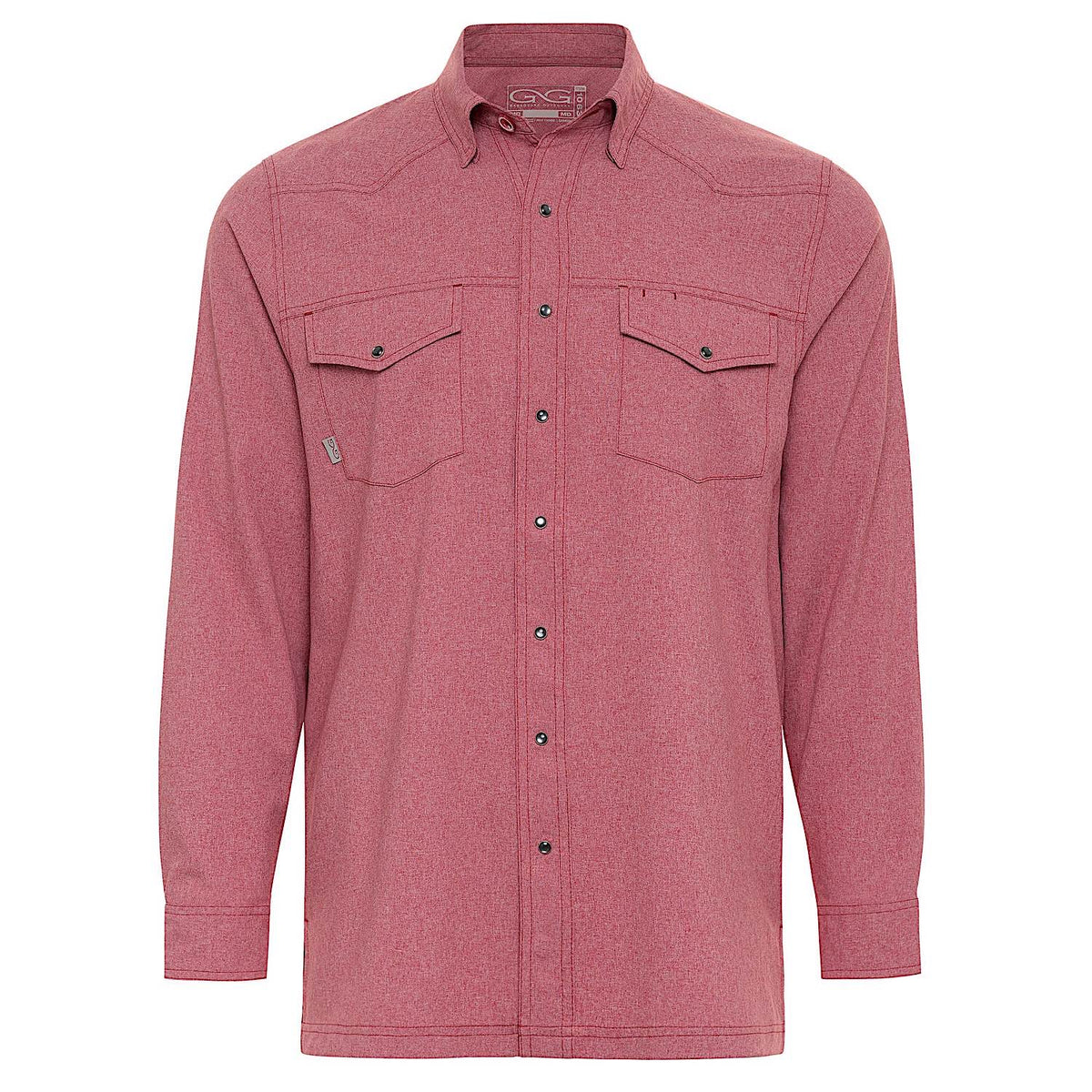 GameGuard Men's Pearl Snap Shirt - Crimson