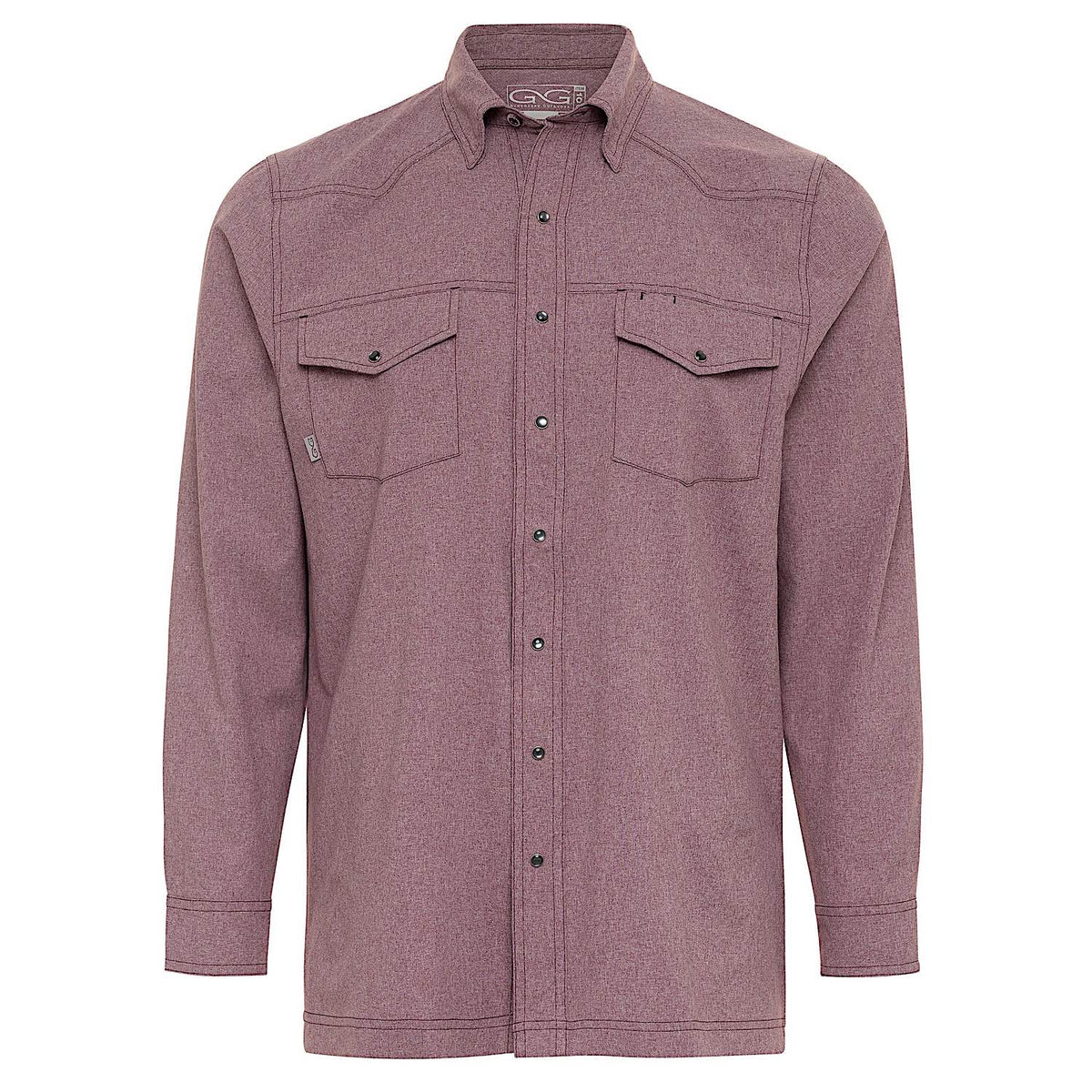 GameGuard Men's Pearl Snap Shirt - Maroon