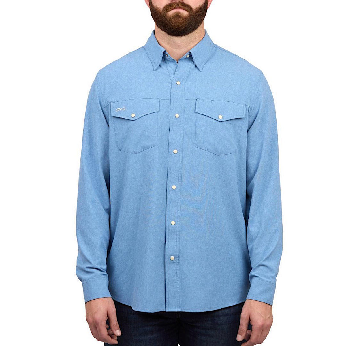 GameGuard Men's Stockyard Off-Road Shirt - Blue