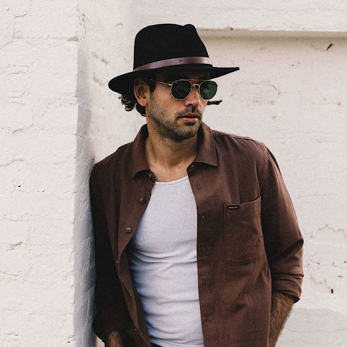 Brixton Messer Fedora - Black