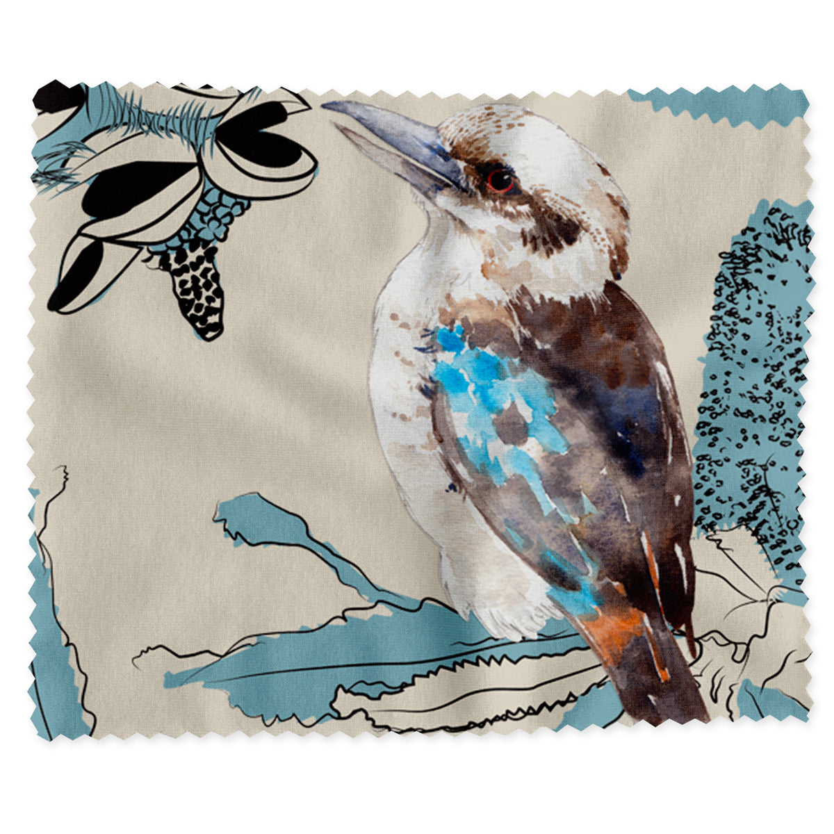 The Linen Press Lens Cleaning Cloth- Kookaburra & Banksia