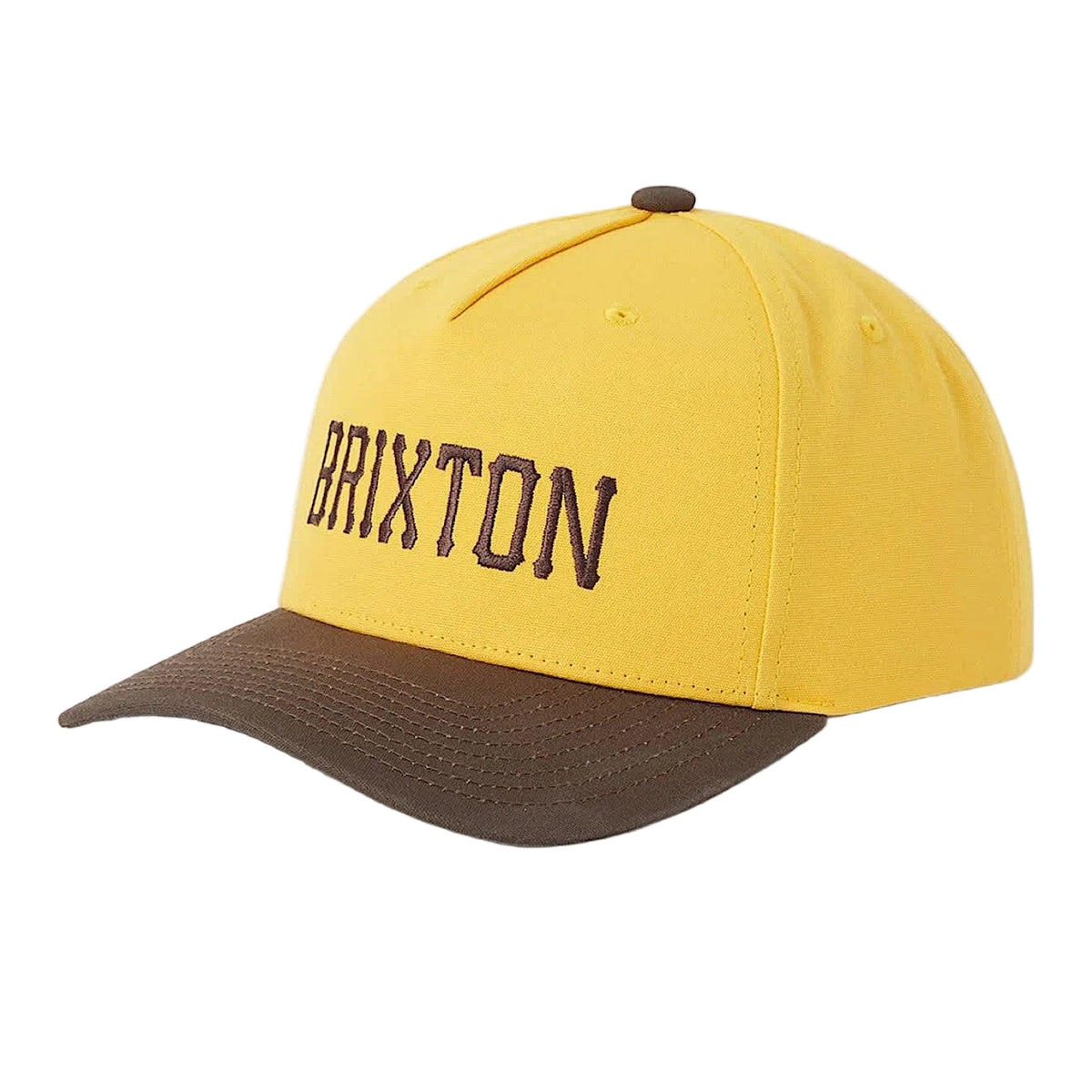 Brixton Homerun Snapback Cap - Golden Hour/Walnut Brown