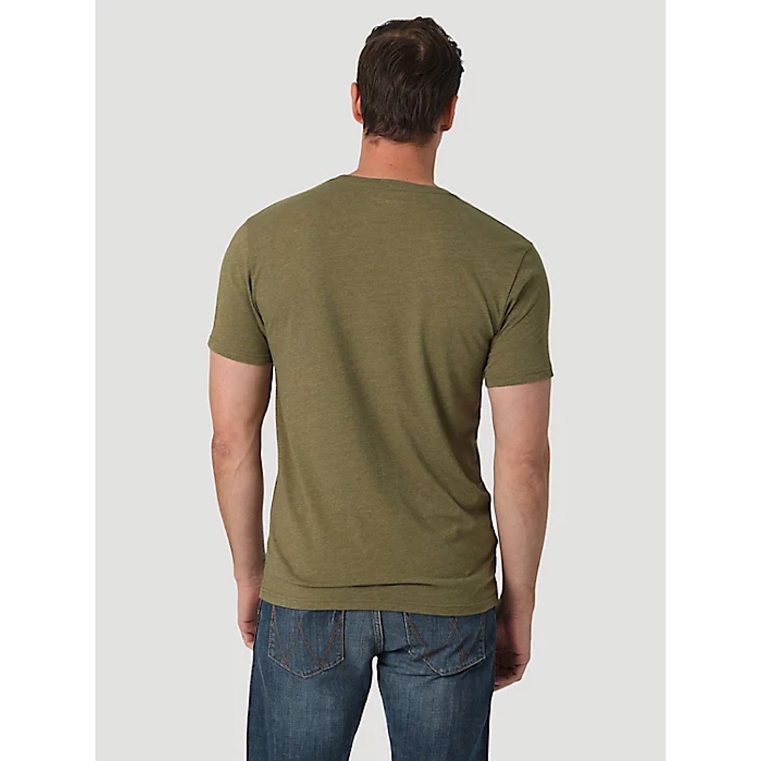 Wrangler olive hot sale green shirt