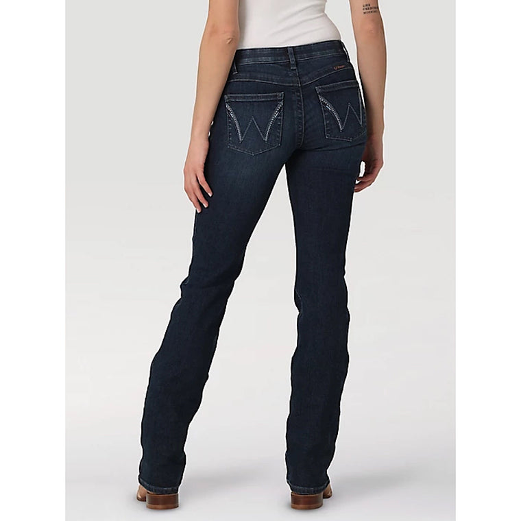 Buy Wrangler  Classics Womens Mid Waist Bootcut Jeans (W/091041/FV4) Deep  Stone Online Australia