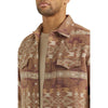 Wrangler Men's Retro Premium Snap Shirt Jacket - Brown Aztec