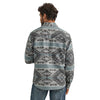 Wrangler Mens Retro Premium Jacquard Snap Shirt Jacket - Blue Steel